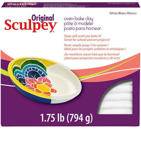 CLAY SCULPEY WHITE 1.75LB